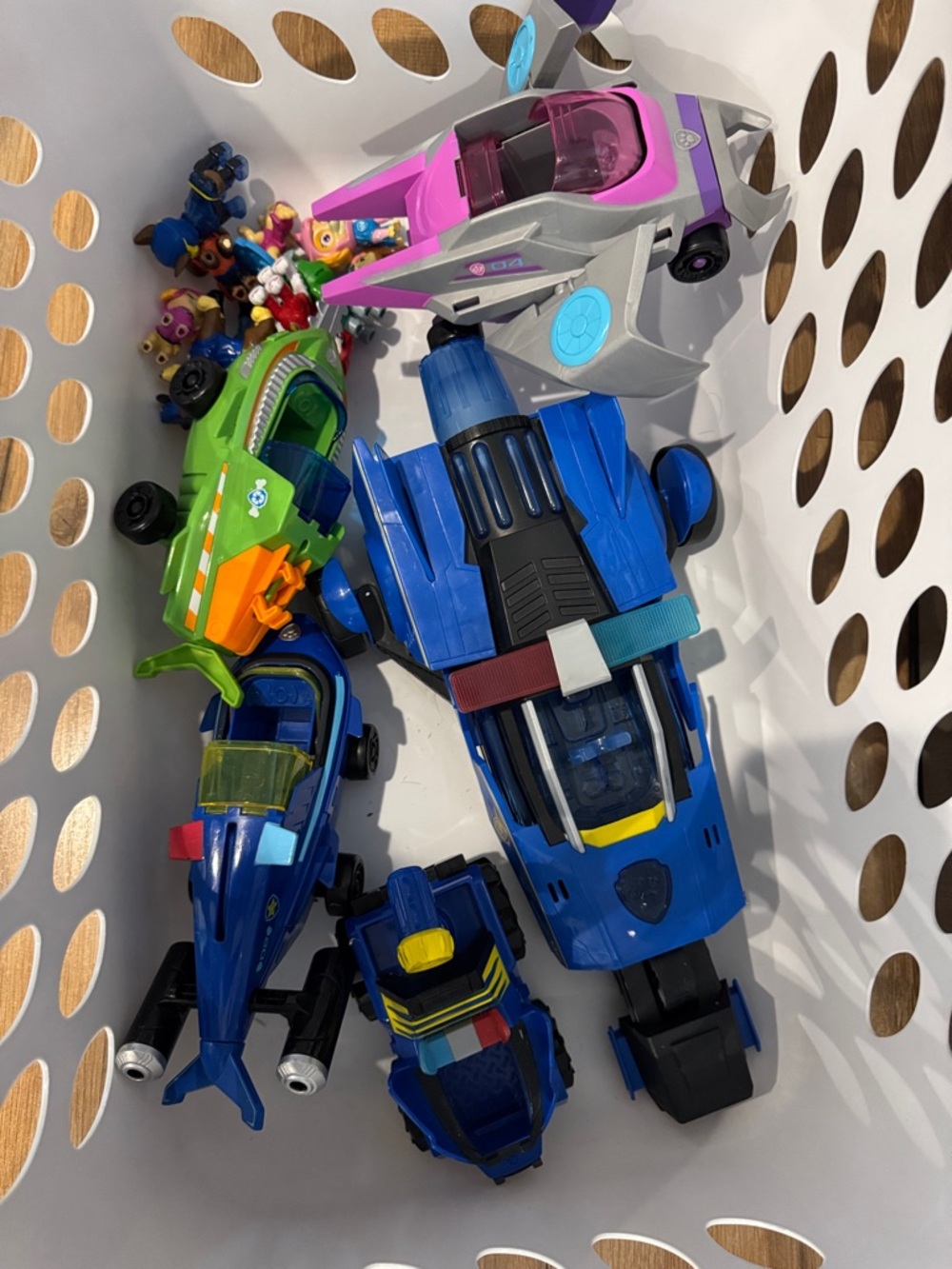 Paw Patrol Blue and Green Rescue Vehicle Pack with Pink Helicopter big bundle